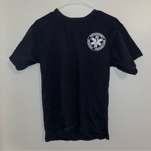 Unisex EMT black tee-shirt size medium